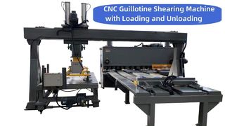 Cisaille à guillotine CNC avec chargement et déchargement, cisaille automatique